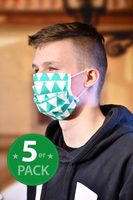 Mund-Nasen Maske, 5er Pack
