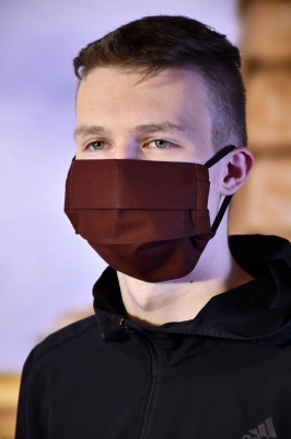 Herren Mundmaske - Braun