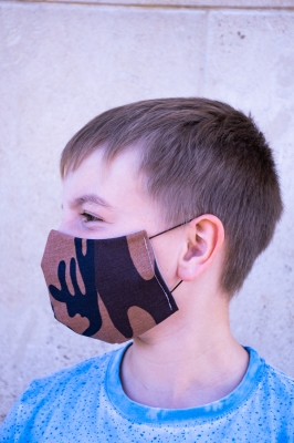 Kinder-Mundmaske - Camouflage 01