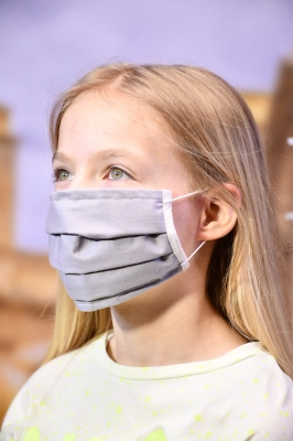 Kinder-Mundmaske - Grau