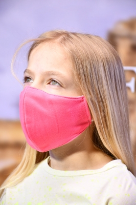 Kinder-Mundmaske - NEON Pink